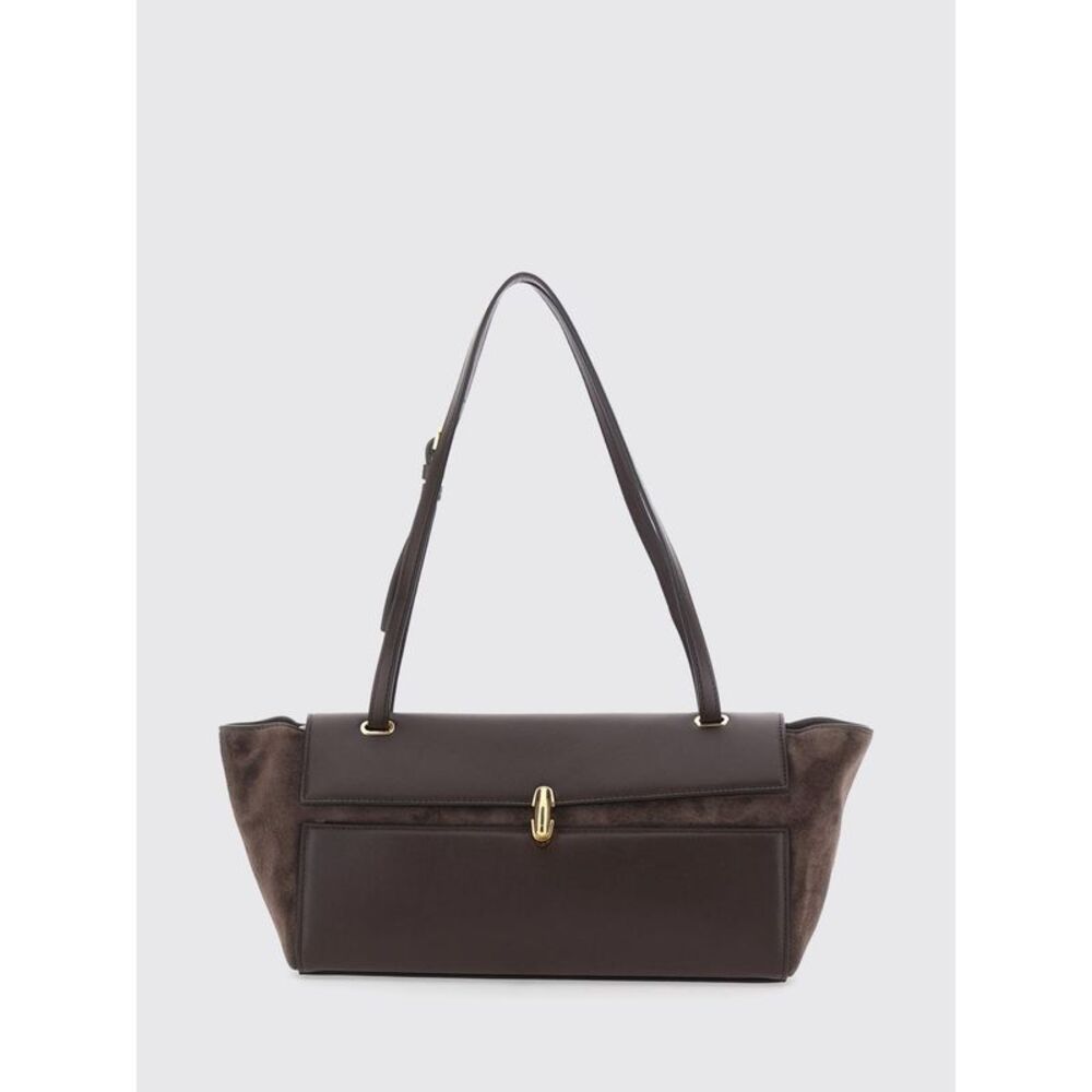Savette Women Symmetry Shoulder Bag Savette In Suede And Smooth Calfskin